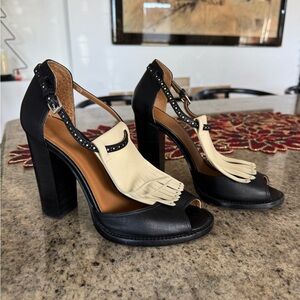 Polo Ralph lauren heels with fringe
